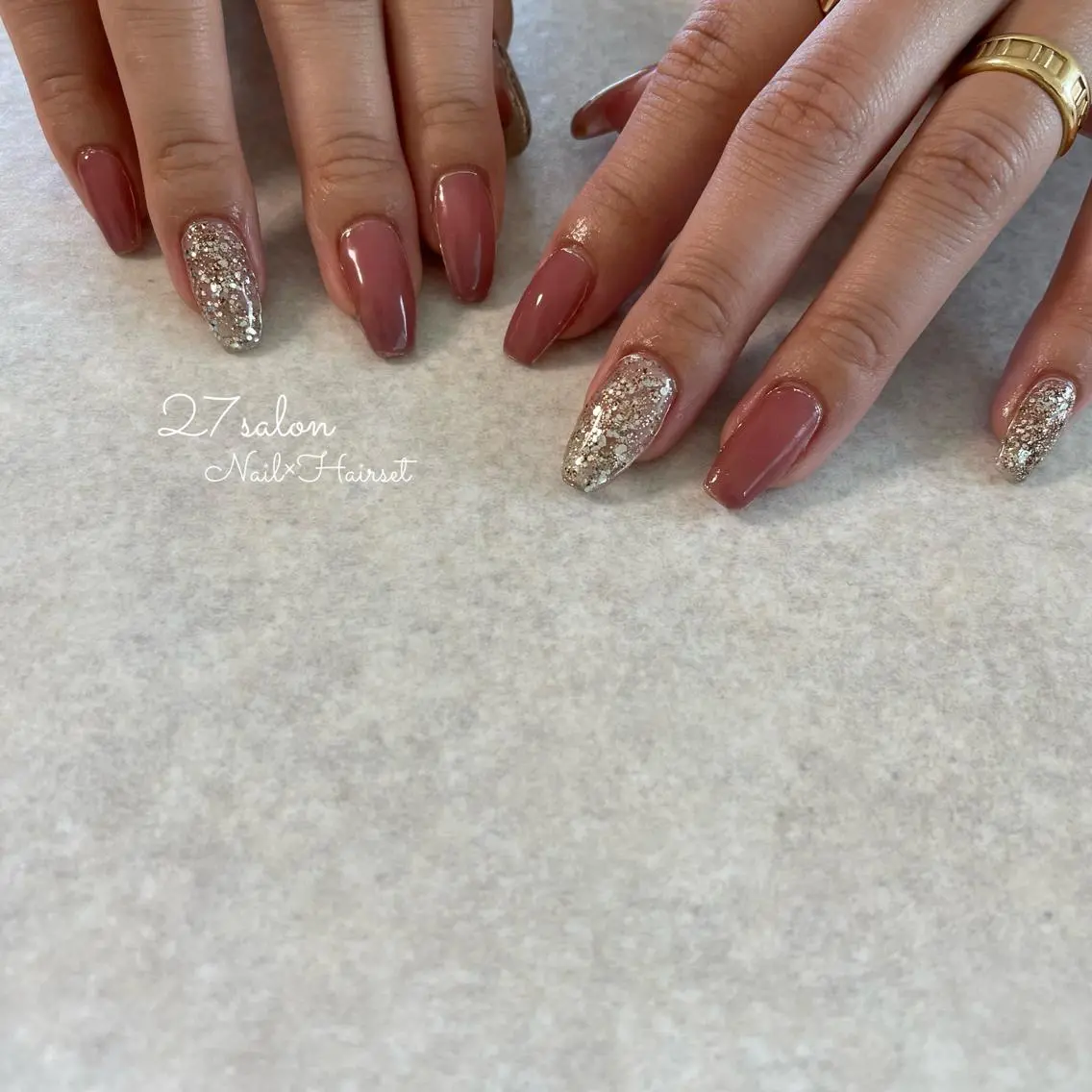 ネイル ピンク 27salon yuinaのネイルデザイン