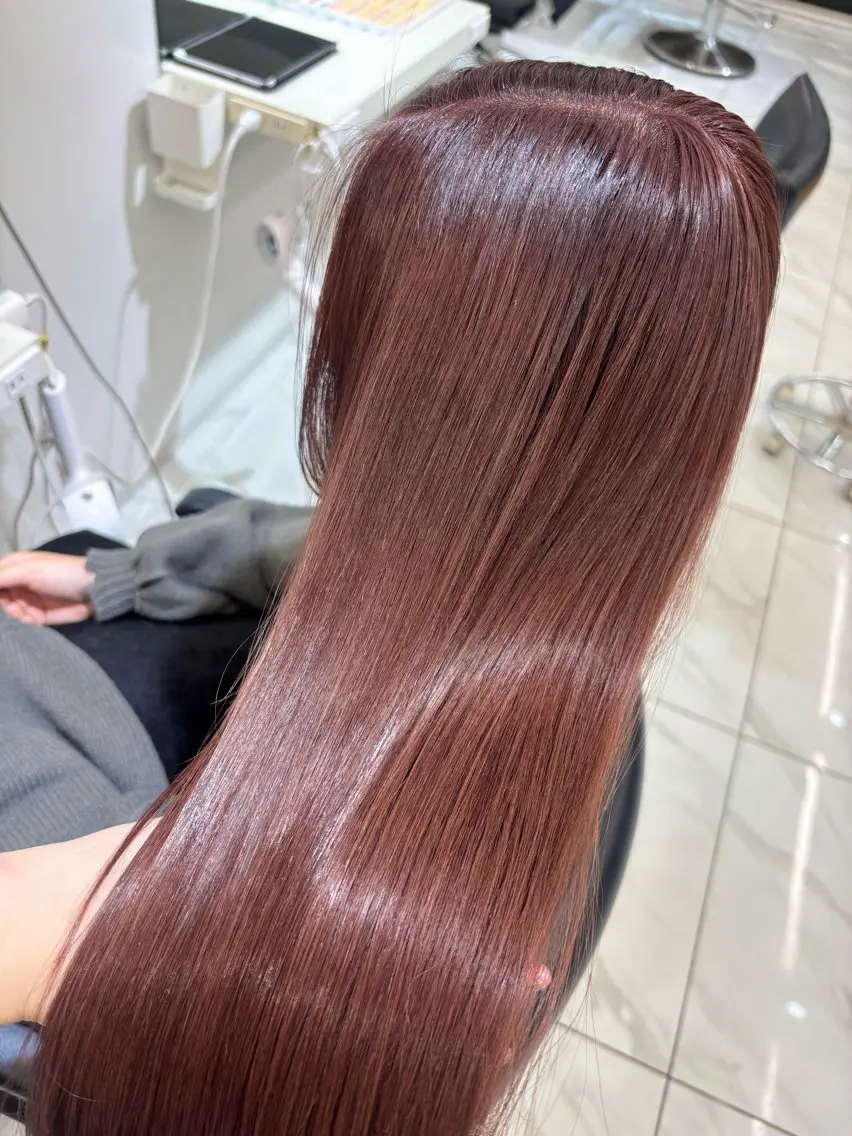 セミロング カラー ヘアカラー トリートメント 🩶大人韓国ヘア 渋谷/Satsukiのヘアスタイル
