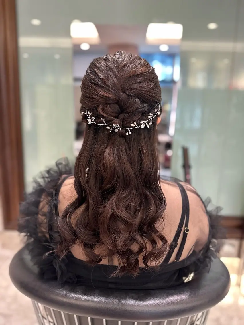 ヘアアレンジ 結婚式・ブライダル ヘアセット 韓国カラーお任せ❤️ アサコサユリ🎀の眉毛・アイブロウイメージ