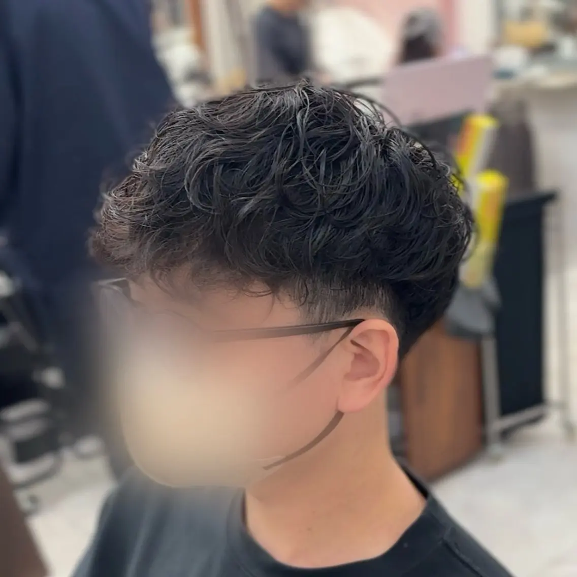 パーマ メンズ 黒木 爽空のヘアスタイル
