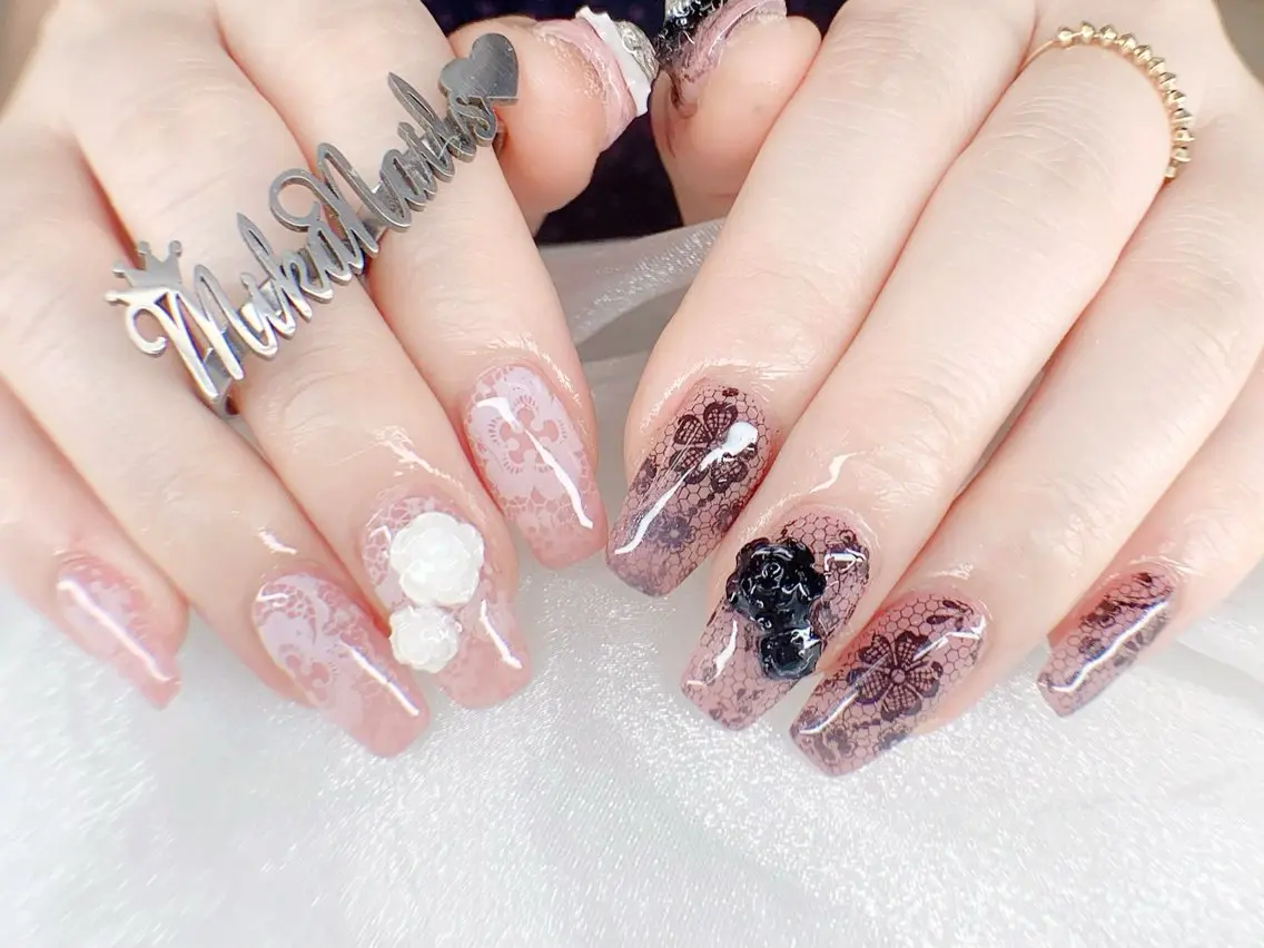 ロング 韓国風ヘア ハンドネイル ハンドケア Mika Nail 池袋のネイルデザイン