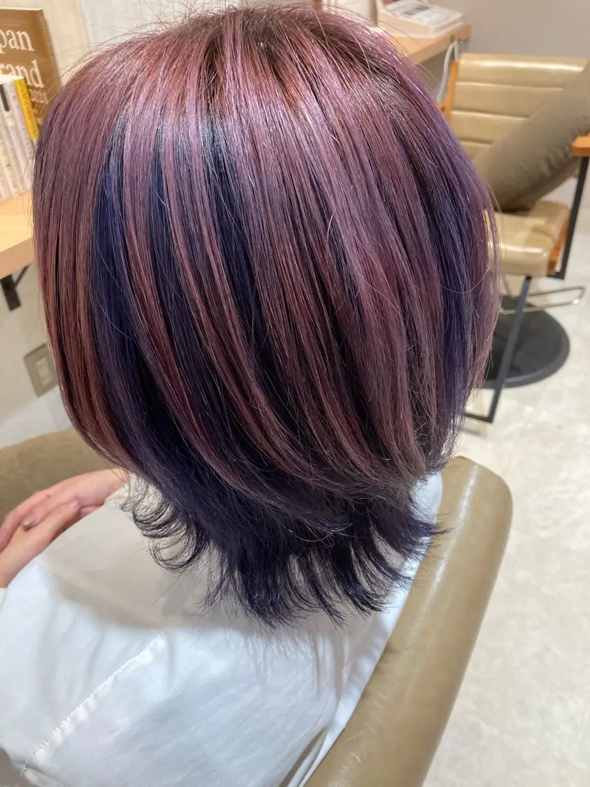 ショート ヘアカラー ツヤカラー3850 まいのヘアスタイル