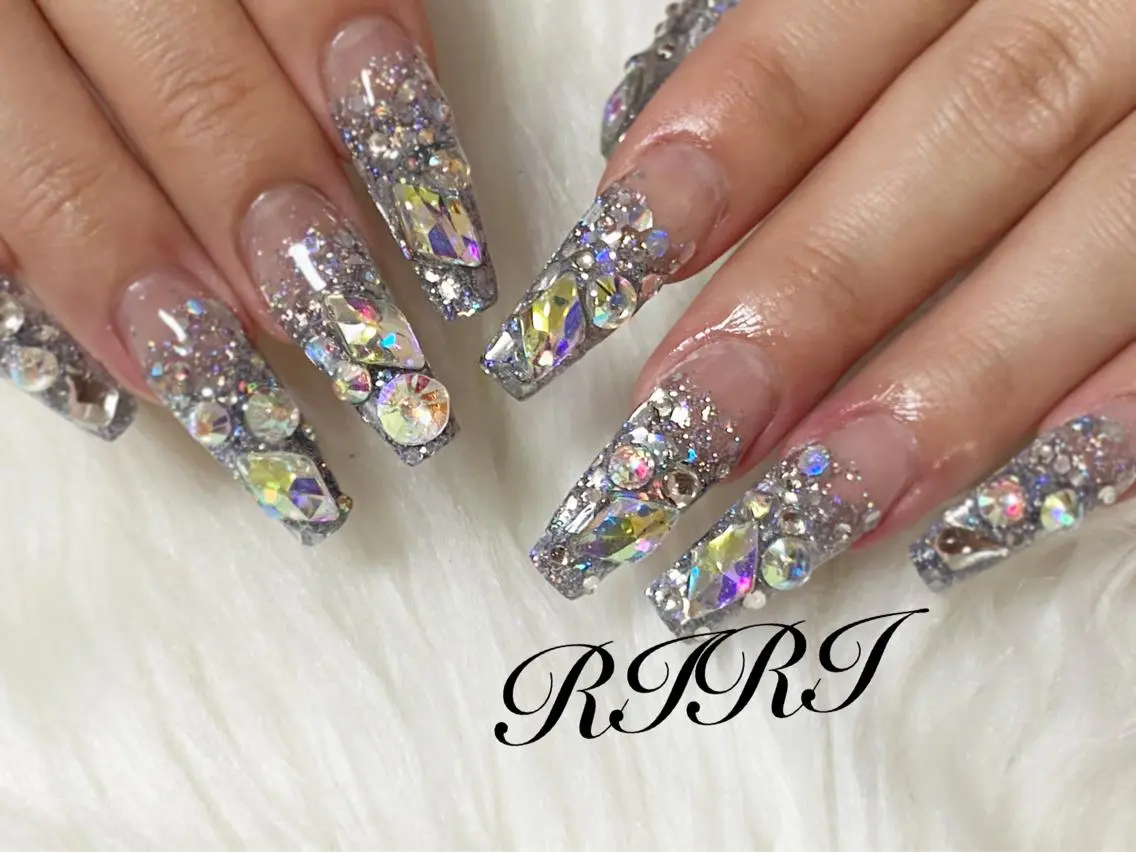 ネイル ロングネイル riri オーナーのネイルデザイン