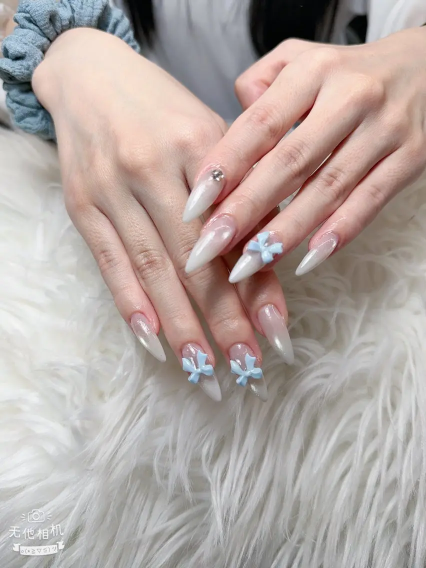 ネイル 長さ出し フレンチネイル グラデーション 韓国ネイル マグネットネイル ハンドネイル VB HEAVEN nailのネイルデザイン