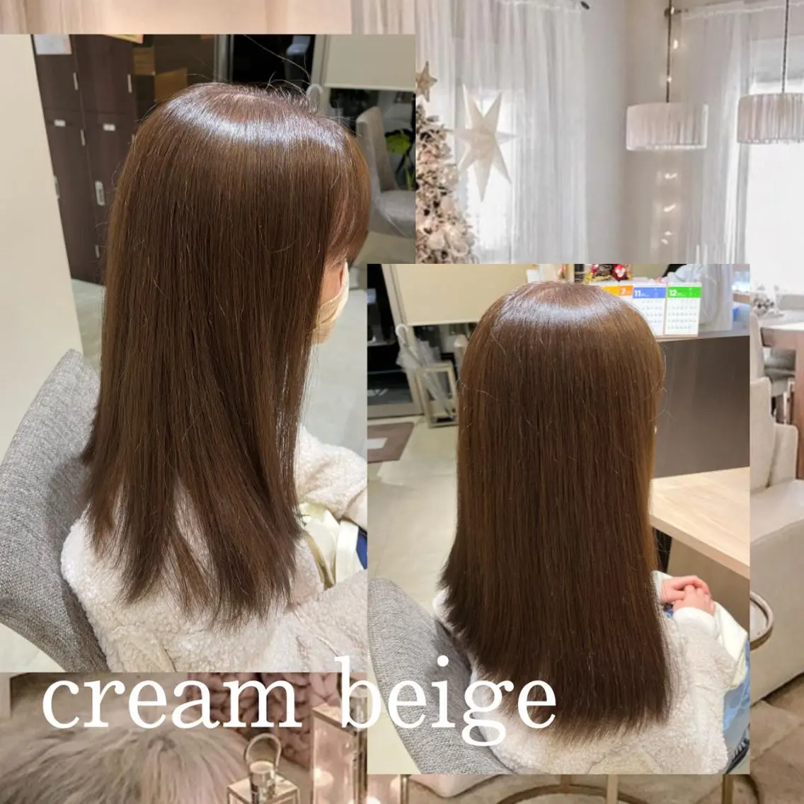 セミロング カラー ヘアアレンジ ベージュカラー 透明感カラー カット ヘアカラー トリートメント 🎀トップスタイリ スト湯川響🎀のヘアスタイル