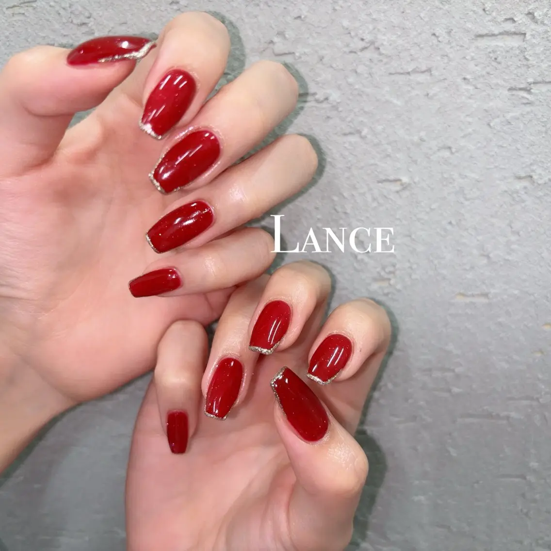 ネイル オーロラネイル フットネイル 氷ネイル・うるうるネイル キラキラネイル 韓国ネイル ハンドネイル Lance nailのネイルデザイン