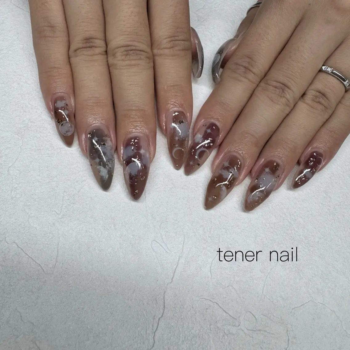 ネイル 持ち込み ニュアンスネイル ハンドネイル テネルネイル tener nailのネイルデザイン