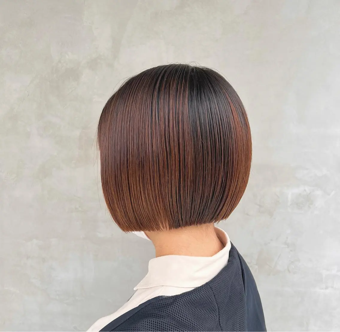 ショート ボブ 切りっぱなしボブ 👩🏼ミニボブのヘアスタイル