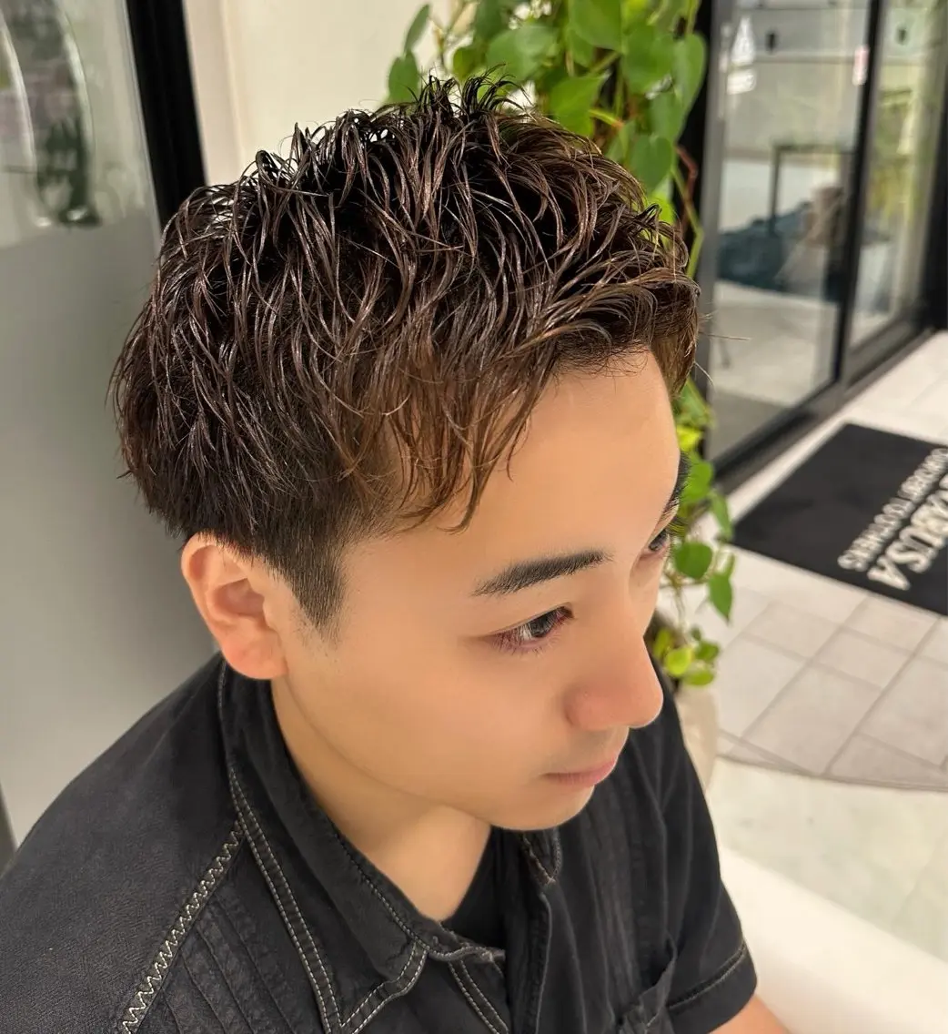 カラー メンズ メンズパーマ×清潔感 金田恭平のヘアスタイル