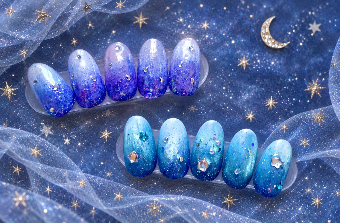 ネイル グラデーション キラキラネイル ホワイト ハンドネイル Rafinesse Nail salonのネイルデザイン