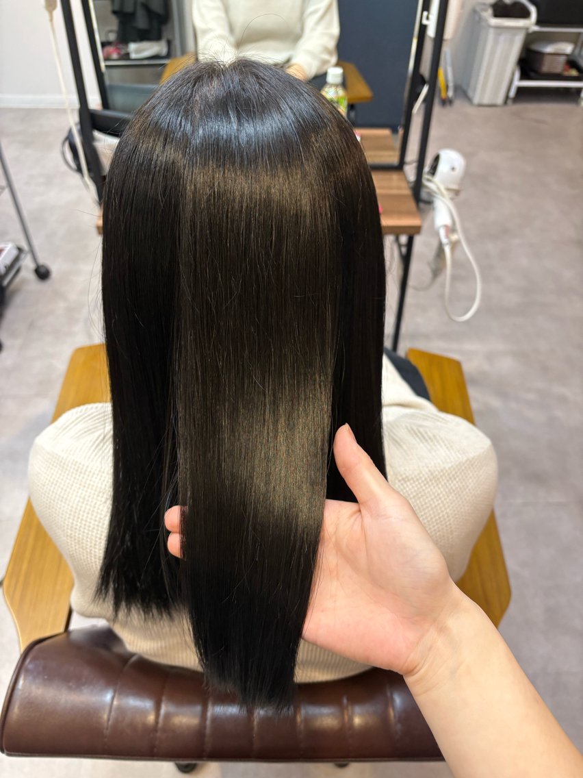 セミロング ヘアカラー トリートメント 常陰 佑菜のヘアスタイル