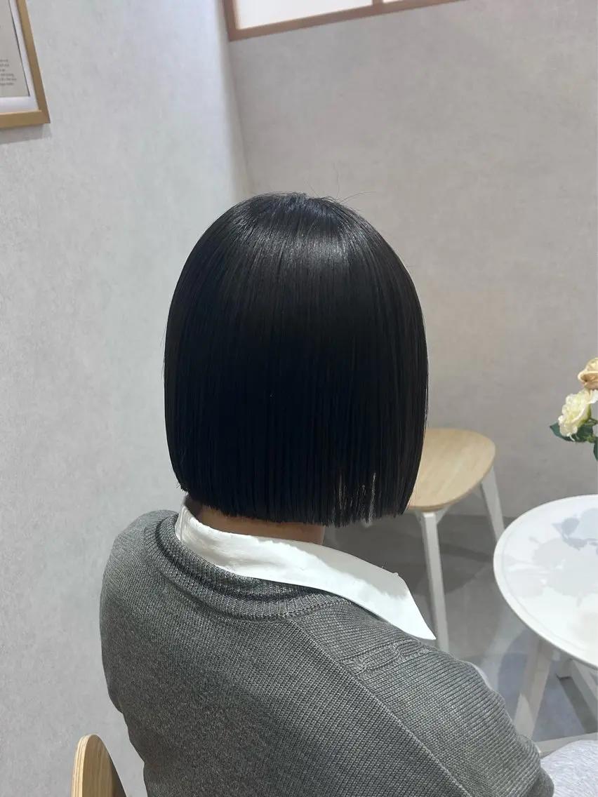 ミディアム ボブ Mao 🎀bob 赤み撃退🌿艶カラーのヘアスタイル