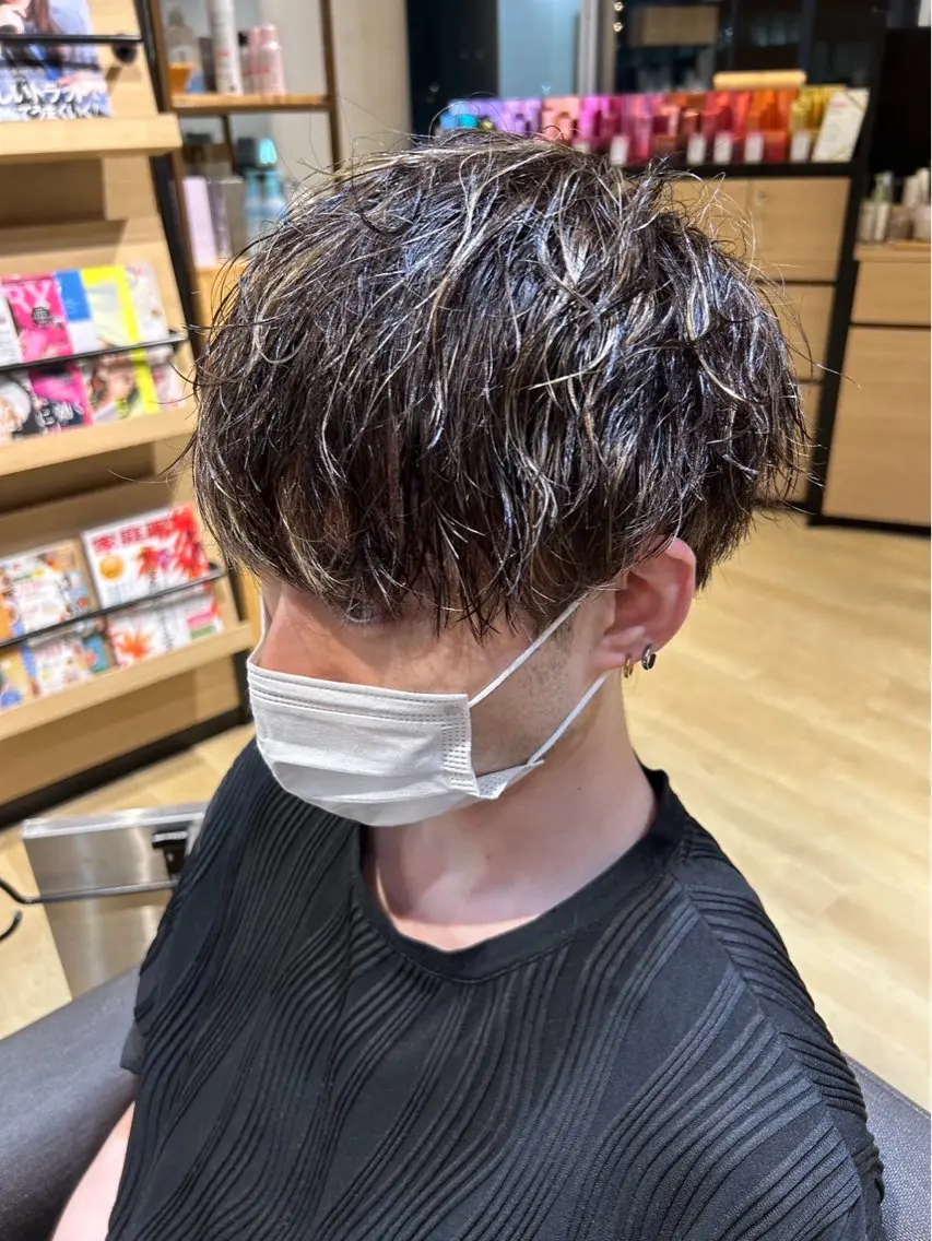 パーマ メンズ カット パーマ 🟢似合わせカット/ ハセガワ🟢のヘアスタイル