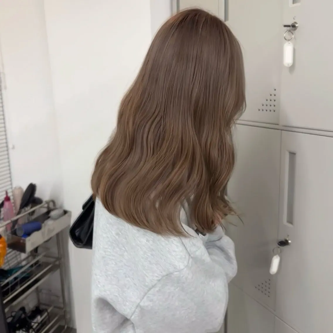 セミロング カラー ベージュカラー ヘアカラー カットモデル୨୧大阪 梅田タカシマリナ♡のヘアスタイル