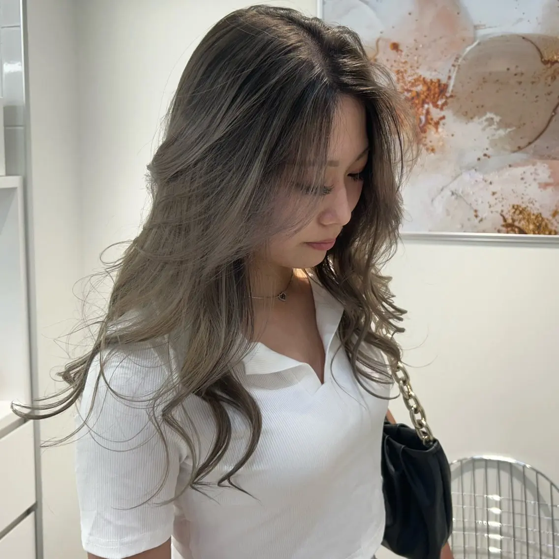 ロング ✨レイヤーカット 海外ヘア/原宿✨のヘアスタイル