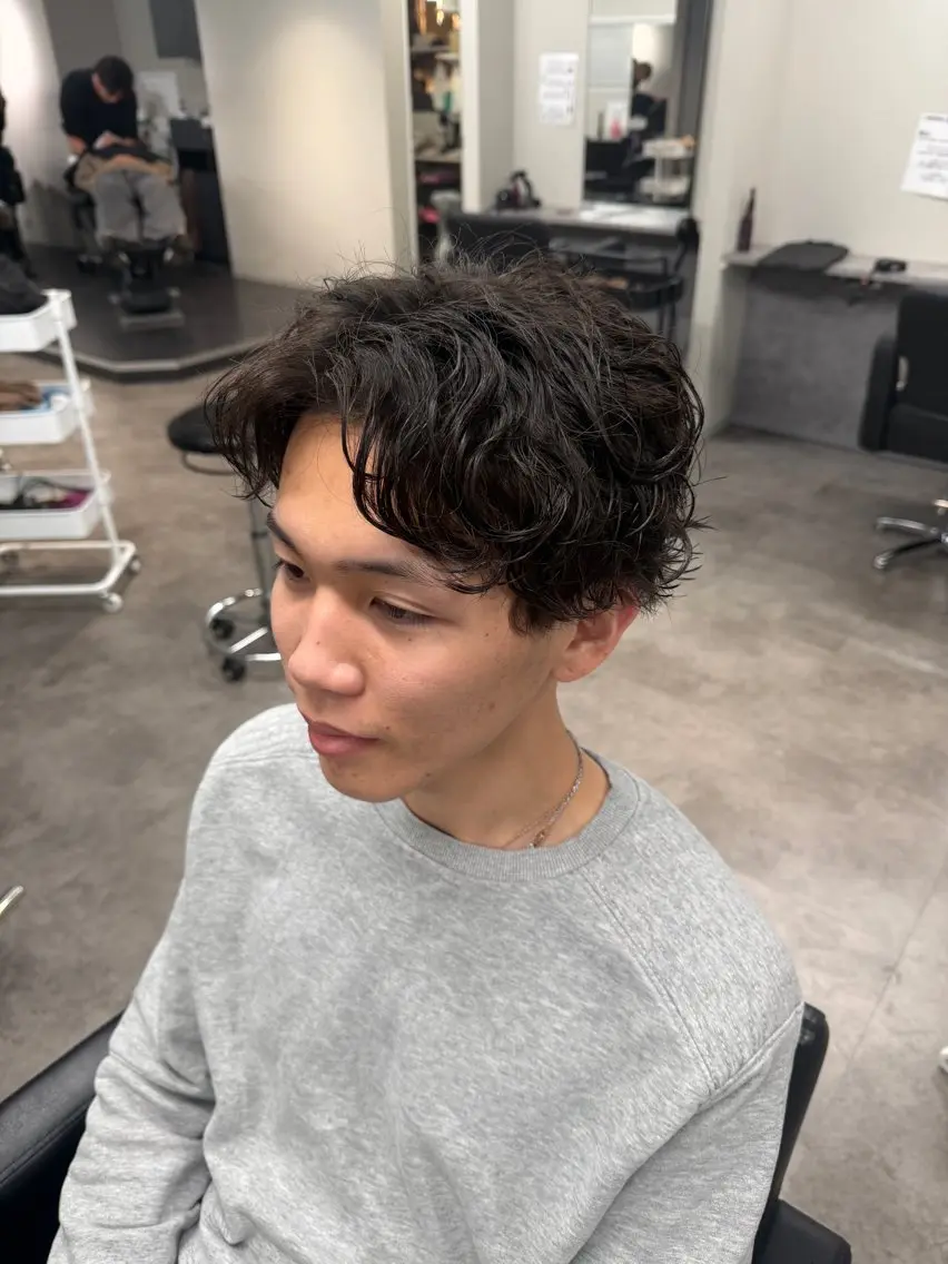 パーマ カット パーマ トリートメント シャドウパーマ/立川 メンズ/コタロウのヘアスタイル