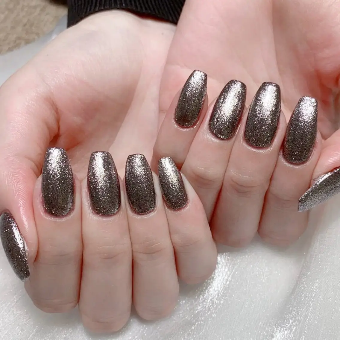 メンズ ネイル メンズ韓国風 アートネイル オーロラネイル ガーリー キラキラネイル ハンドネイル Nail salon 木にいるのネイルデザイン