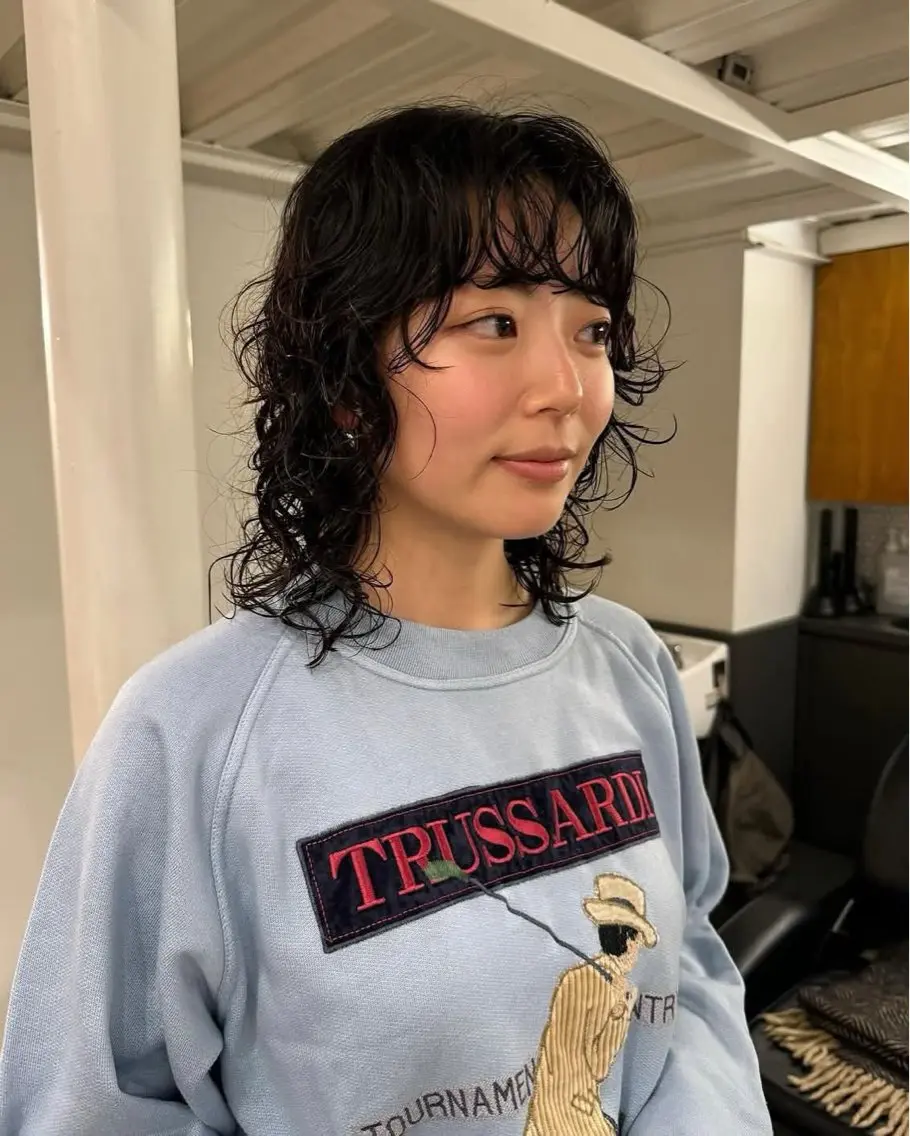 ミディアム パーマ 原宿/くるくるパーマ 🌴yacoのヘアスタイル