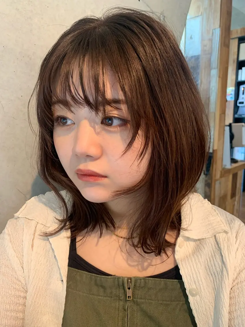 ミディアム ◎カットモデル 募集中 かりん◎のヘアスタイル