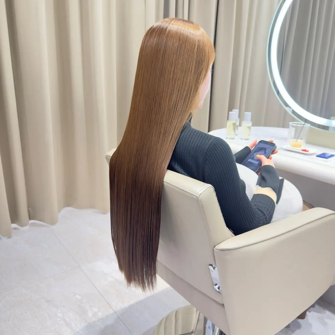 ロング 縮毛矯正 Agnos TAKEMURAのヘアスタイル