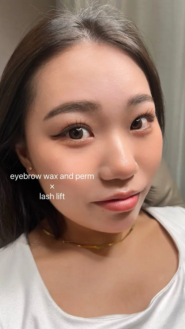 【セットメニュー】まつ毛パーマ・パリジェンヌ&眉毛ワックス(カラー追加可能+1100円)✨の写真