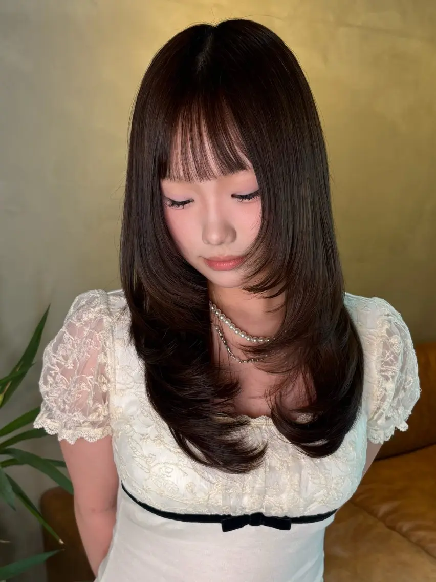 ロング レイヤーカット 神山美歌/髪質改善 /八丁堀のヘアスタイル