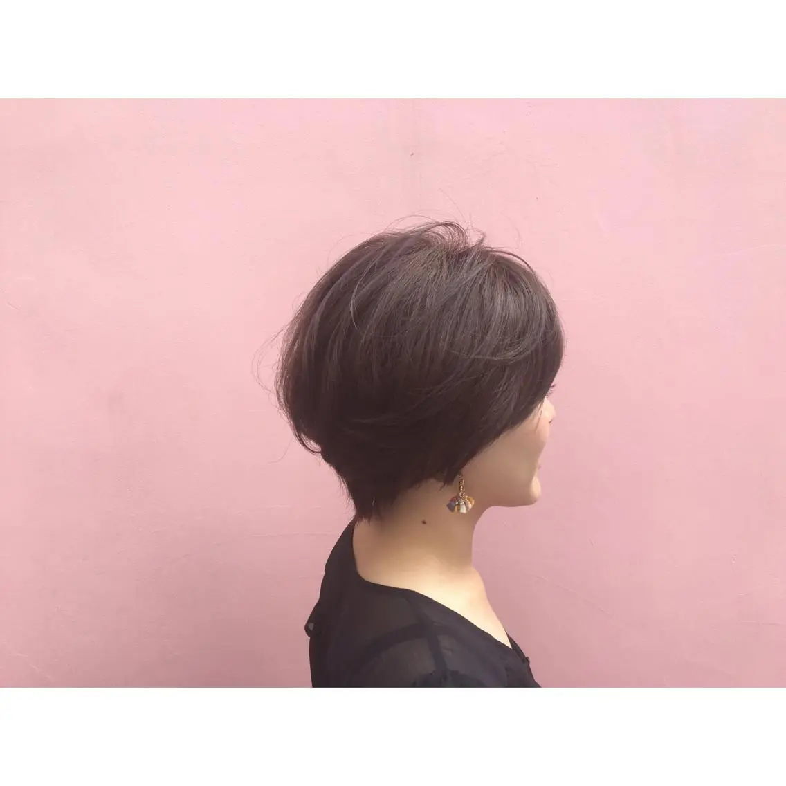 ショート カラー アッシュ ラベンダーカラー ラベンダーアッシュ 境 健助のヘアスタイル