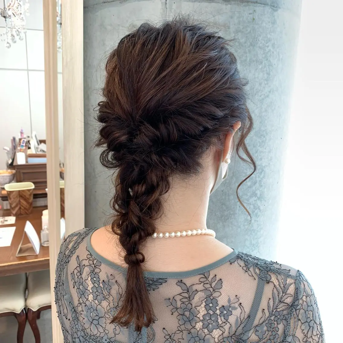 セミロング ヘアアレンジ ヘアセット サソウ ユリエ🥥のヘアスタイル
