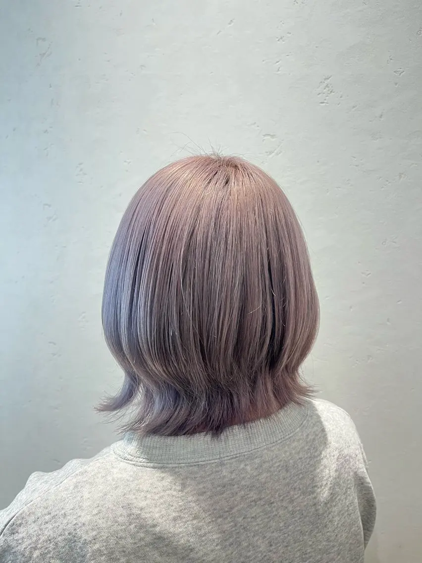 ショート カラー ラベンダーカラー アイブロウ🎀 ヘアメ🎀みくの眉毛・アイブロウイメージ