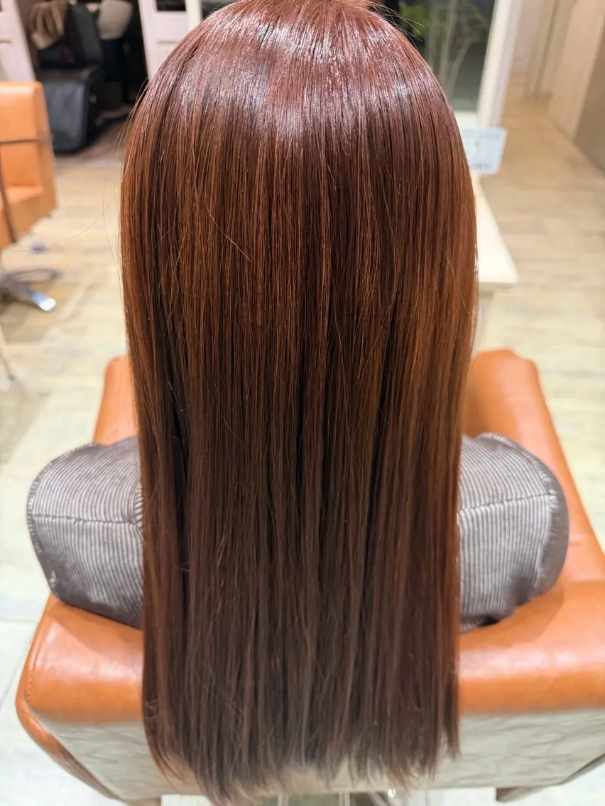 セミロング ピンクブラウン ヘアカラー カラーモデル募集中✨ MIKUのヘアスタイル