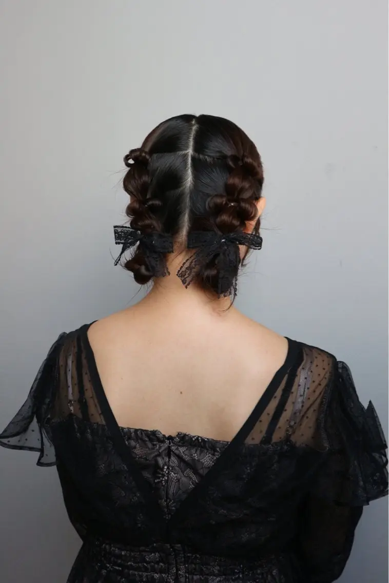 セミロング ヘアアレンジ ヘアセット AKO .のヘアスタイル