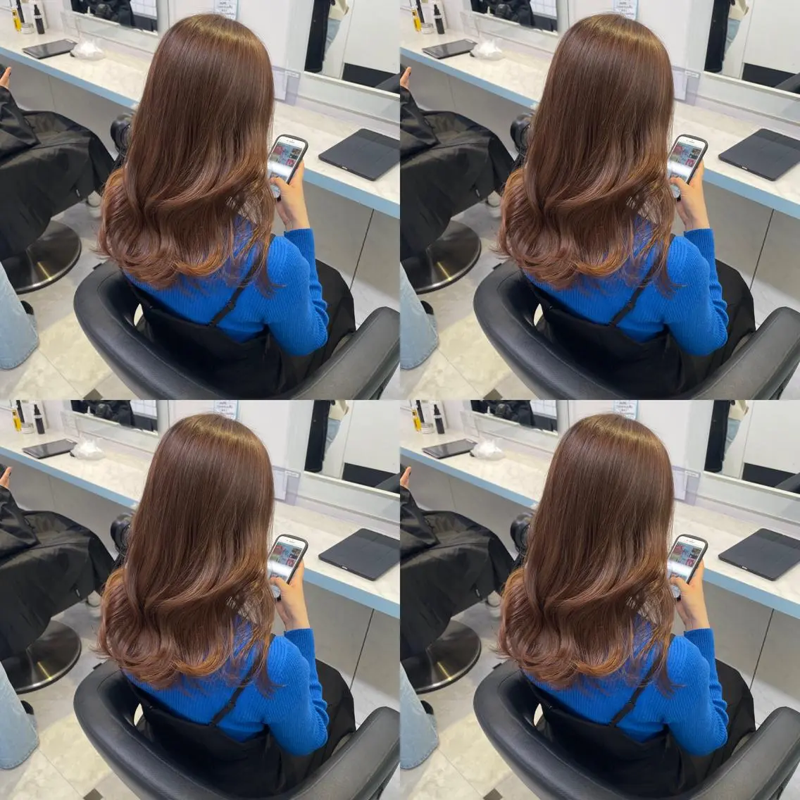 ミディアム 🤎モテ髪＆透明感 ミルクティー🥣🤎のヘアスタイル