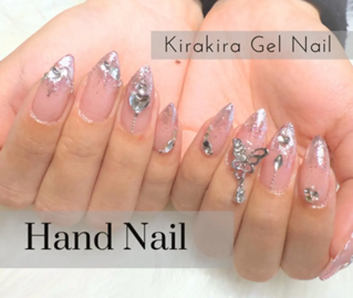 ネイル キラキラネイル ラメ(グリッター) スカルプネイル ストーンネイル Nail Salon Rayelのネイルデザイン