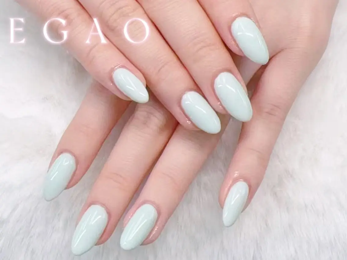 ネイル 長さ出し ジェルネイル 韓国ネイル マグネットネイル 持ち込み ハンドネイル EGAO NAIL 錦糸町店のネイルデザイン