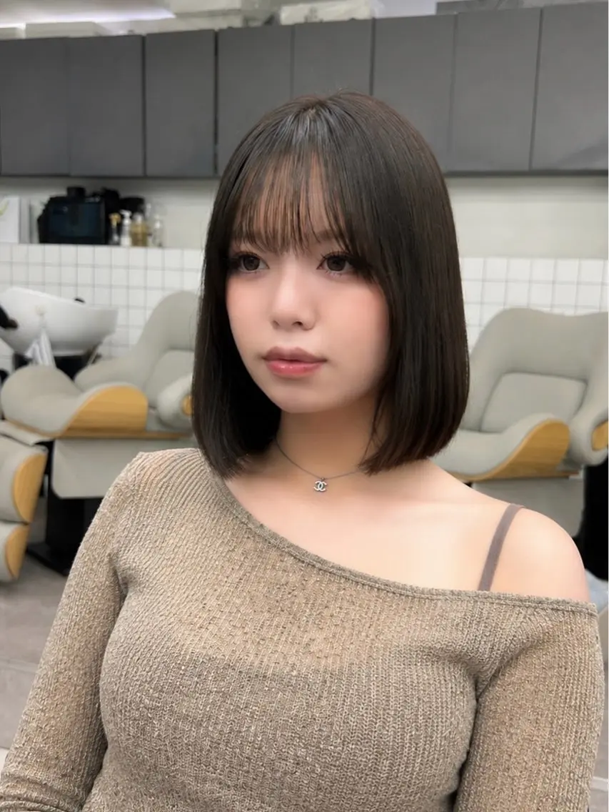 ショート 韓国ヘア🇰🇷／ 艶カラー鈴木萌愛🩶のヘアスタイル