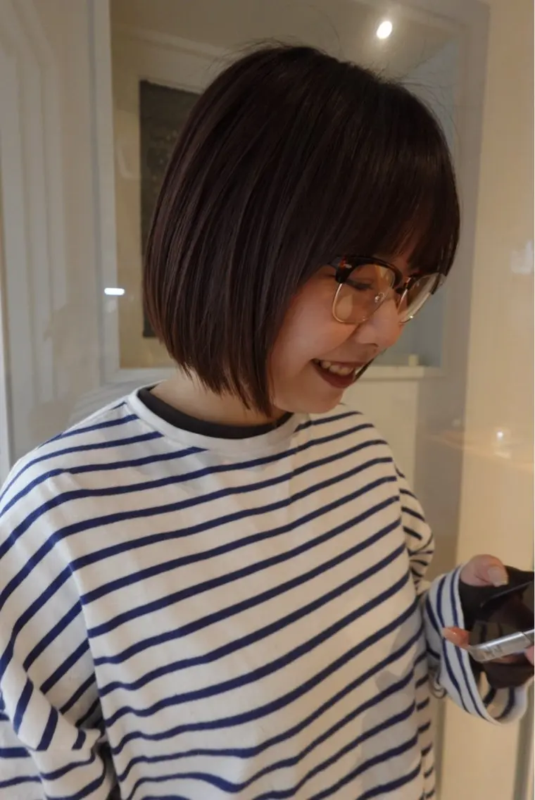 ショート カラー カット ヘアカラー トリートメント 福島kico ナカウチのヘアスタイル
