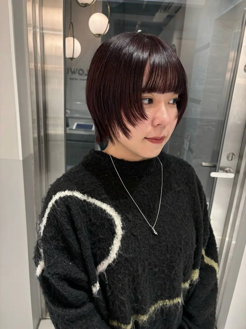 ショート カラー カット ヘアカラー satsuki 暖色・ブラウンカラーのヘアスタイル