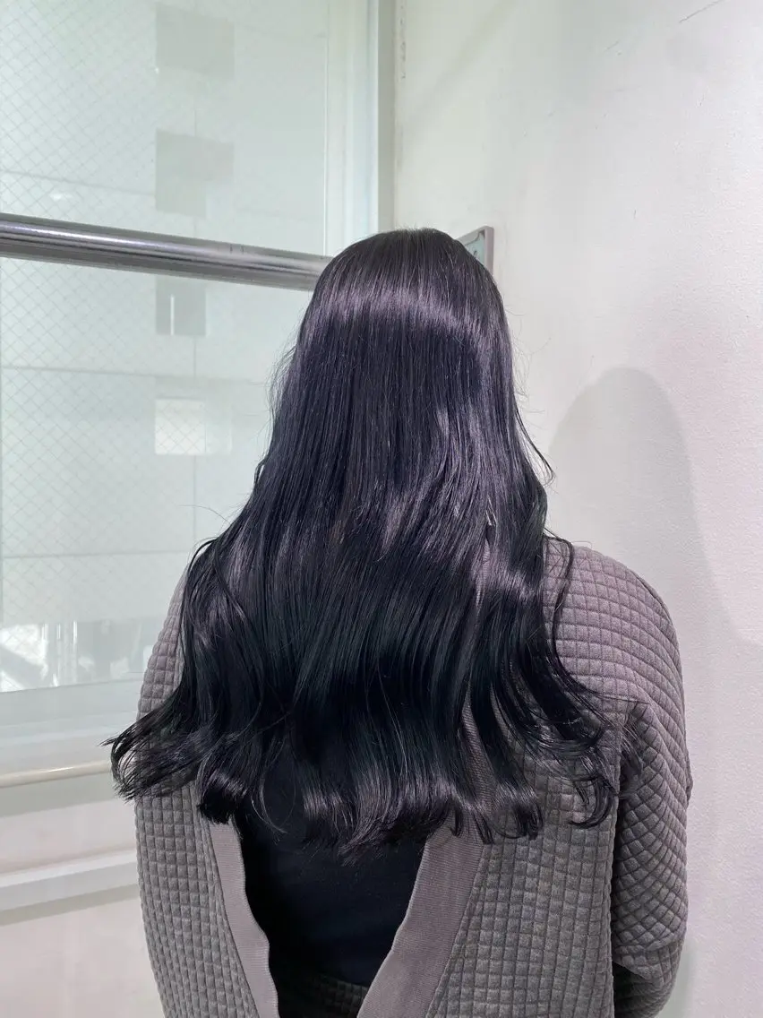 ロング カラー ブリーチ ダブルカラー トリートメント 💙ハイトーン韓国風 色白ヘア💙manaのヘアスタイル