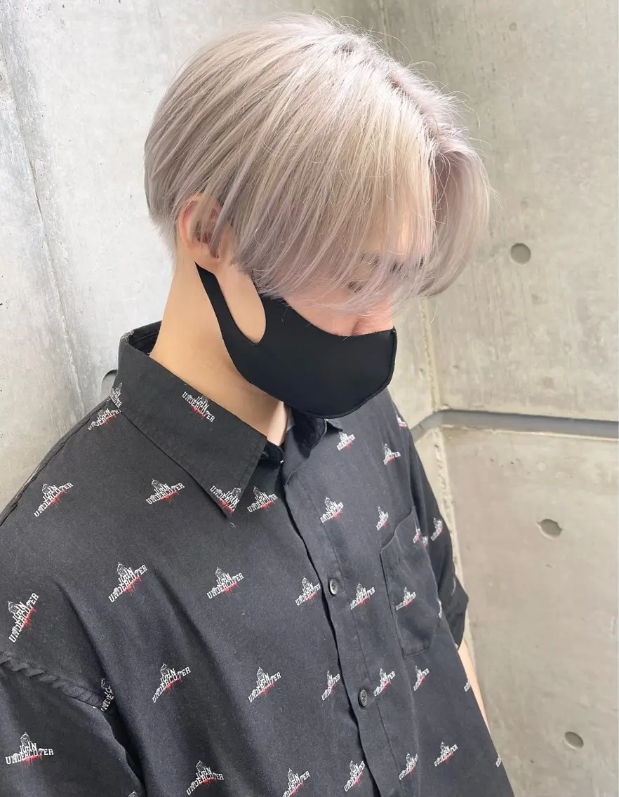 カラー ヘアアレンジ メンズ メンズブリーチ メンズハイトーン ブリーチ ハイトーンカラー (メンズ特化)AKI /古本晃大のヘアスタイル