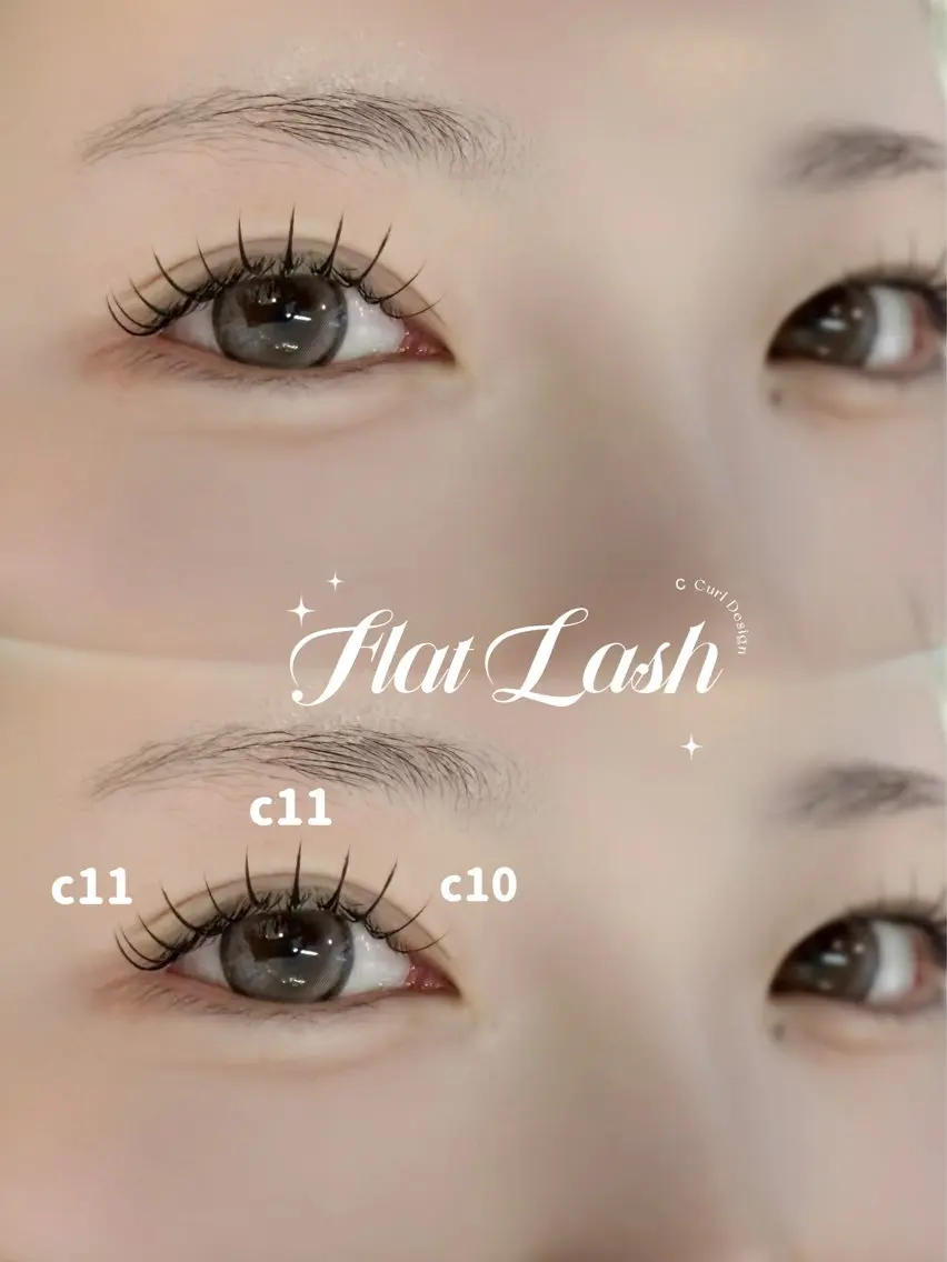 マツエク・マツパ フラットラッシュ eyelash TSUKIのマツエク・マツパデザイン