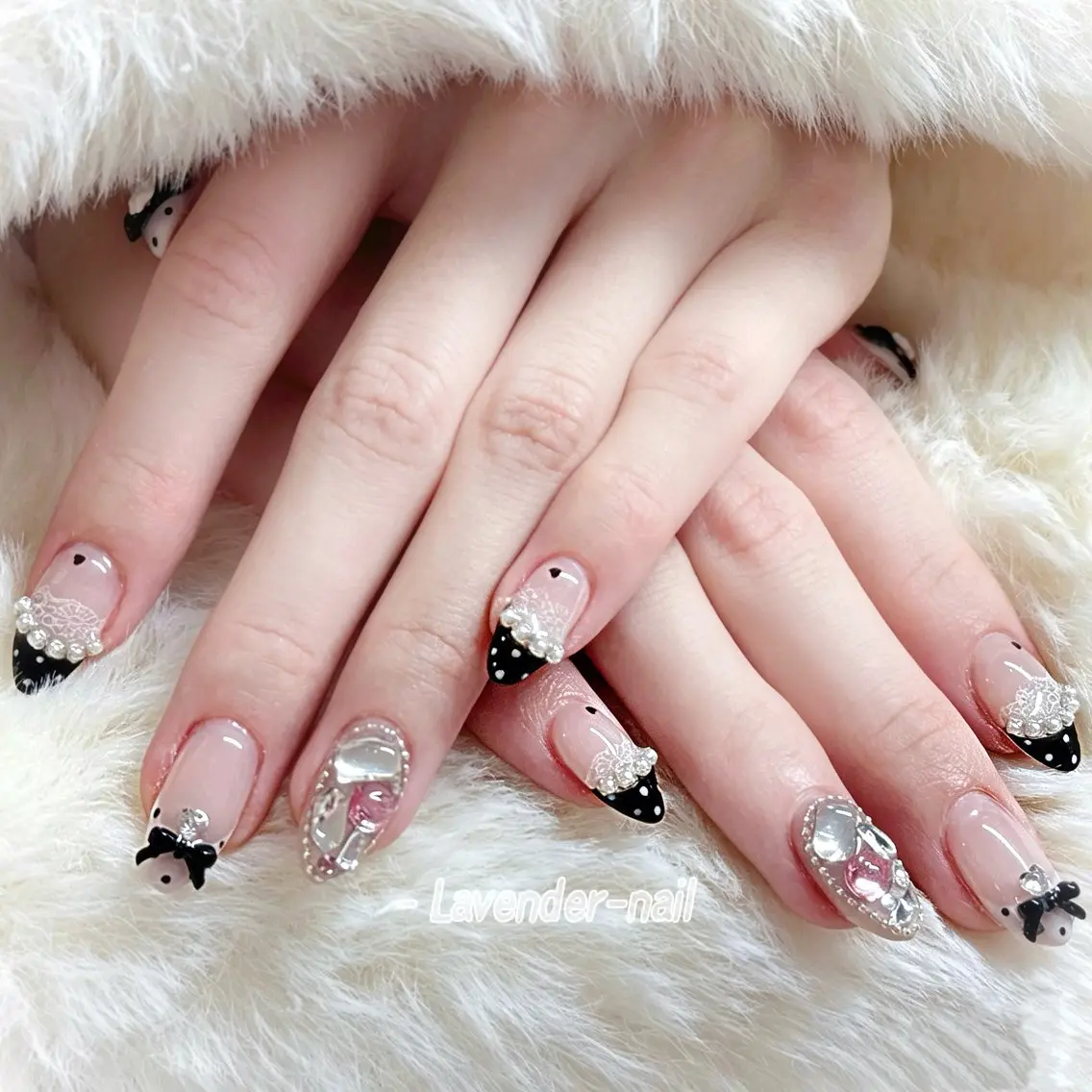 ネイル ハンドネイル Lavender nail·中島公園のネイルデザイン