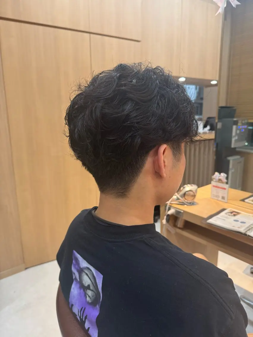 パーマ メンズ メンズパーマ カット パーマ 中野 希望のヘアスタイル