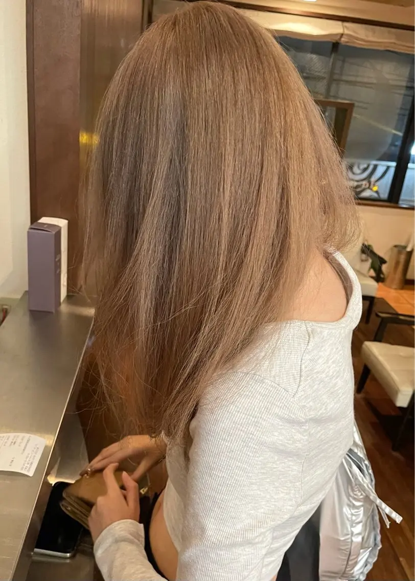 ロング カラー ブラウンカラー 外国人風カラー カット ヘアカラー トリートメント 田室 和幸のヘアスタイル