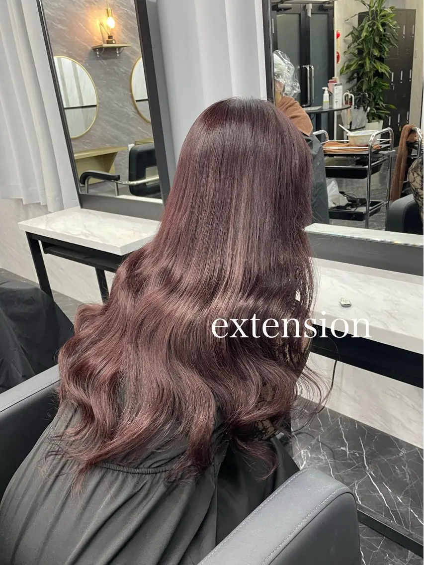 🩵🐰🌸しっかり馴染む🌸🐰🩵最高級ランク人毛100%バージンレミーシールエクステ80本+カラー🧸の写真