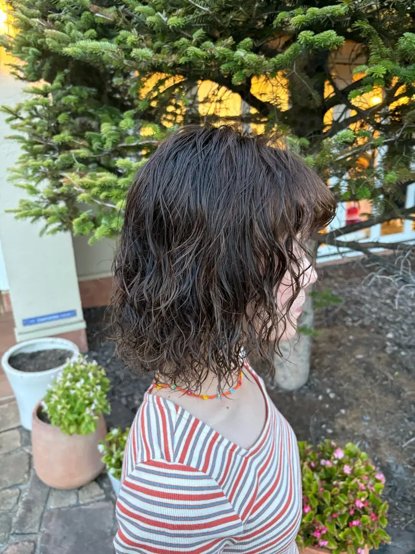 ミディアム カラー パーマ カット パーマ Flat /rina🧸のヘアスタイル