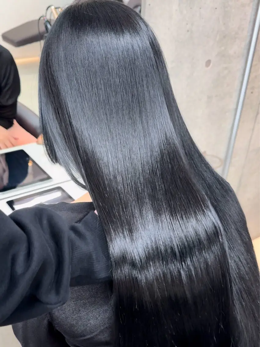 ロング 縮毛矯正 縮毛矯正 トリートメント うる艶ヘア♡韓国好き 透明感　shotaのヘアスタイル