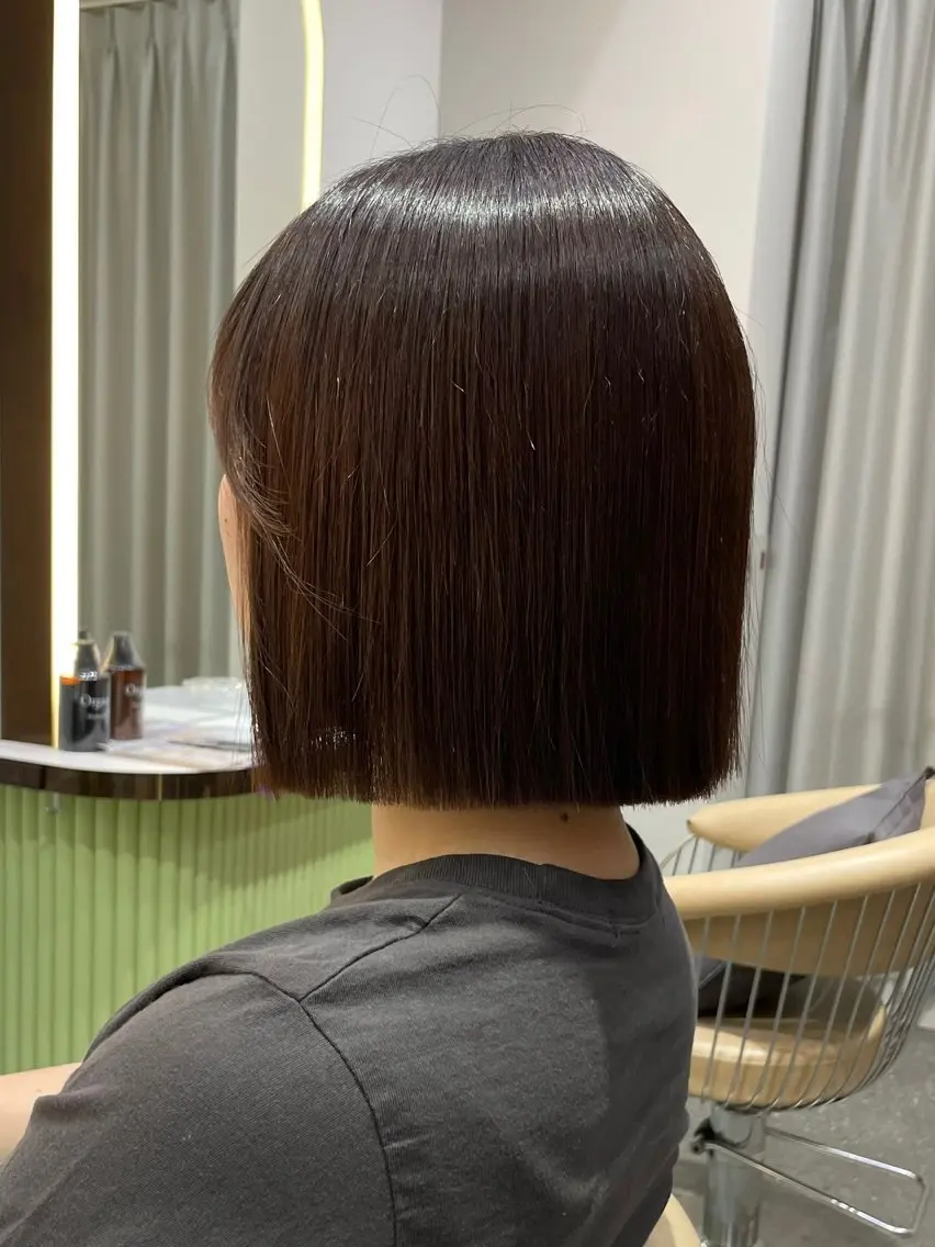 ショート カット 縮毛矯正 トリートメント 🐥ボブ/レイヤー 縮毛矯正/halcaのヘアスタイル
