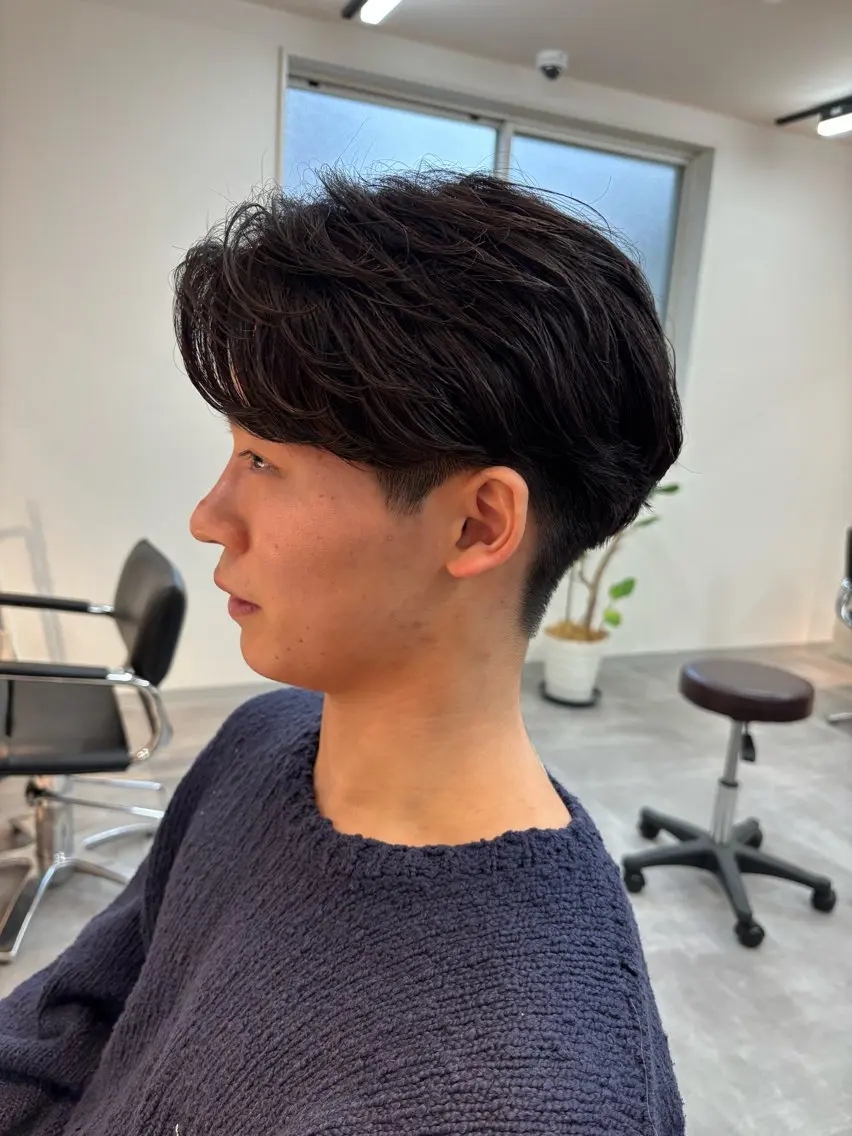 パーマ メンズ フェザーパーマ メンズパーマ カット パーマ 保立メンズパーマ /メンズカット船橋駅のヘアスタイル