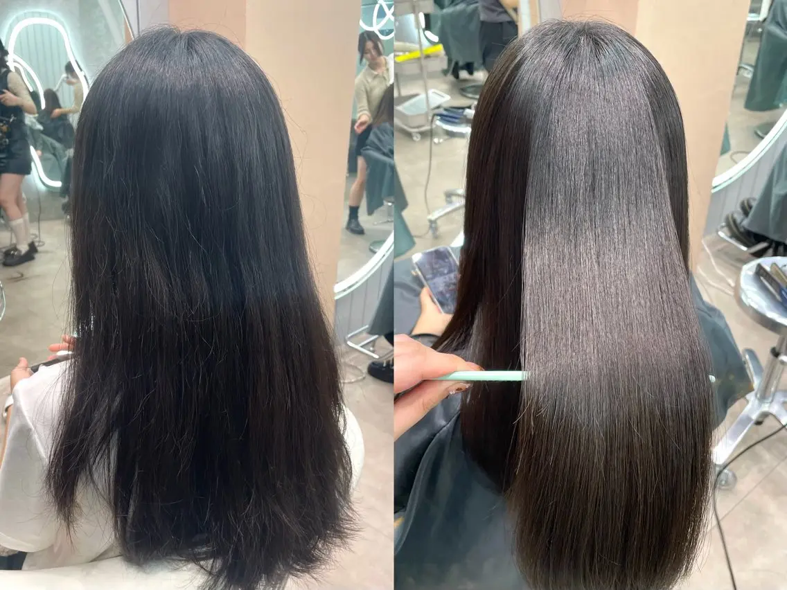 ロング カラー ヘアアレンジ 縮毛矯正 トリートメント カット 縮毛矯正 トリートメント 縮毛矯正ブリーチなし 🍒❤ゆうきのヘアスタイル