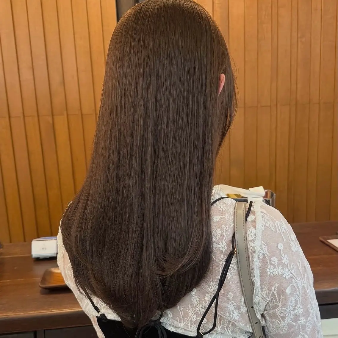 ロング カラー ヘアカラー 透明感カラー/ くるくるパーマミウのヘアスタイル